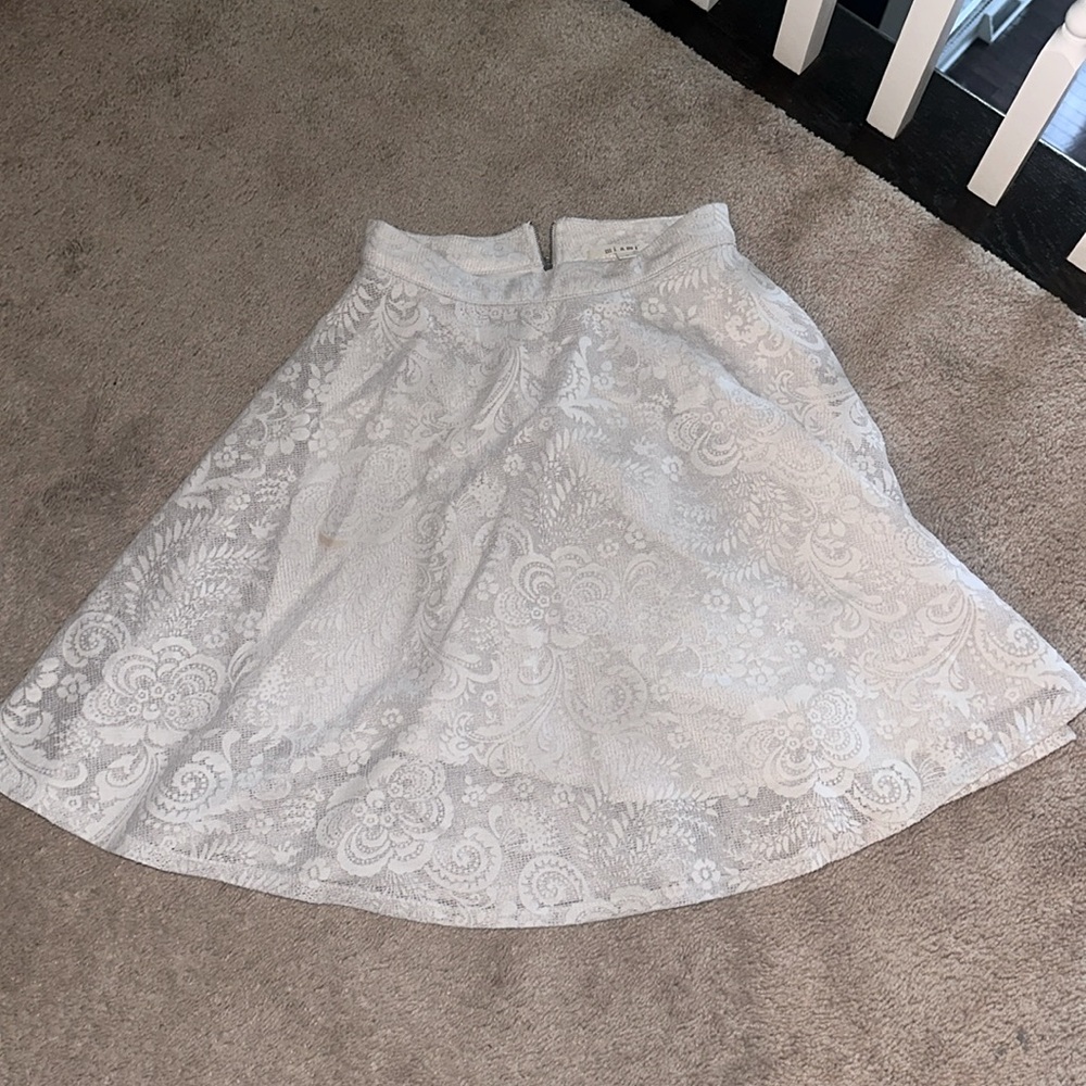 Fitted flair skirt